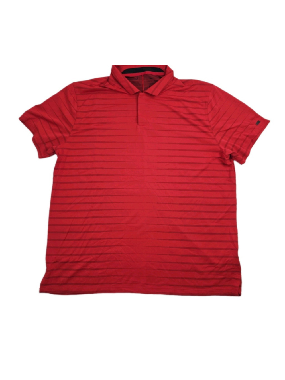 Nike Golf DriFit ADV Tour Shirt SS Polo Tiger Woods Red Stripe Men's XXL